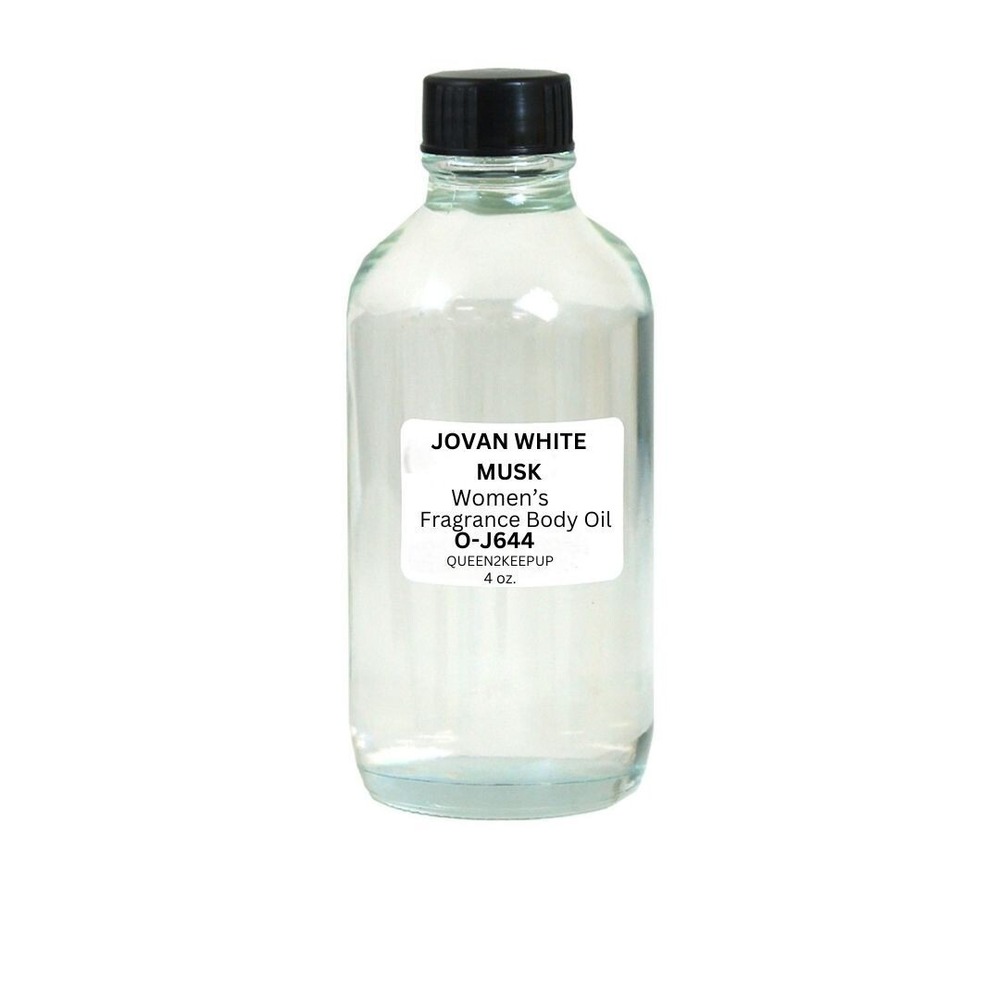 Jovan White Musk (Women) Body Oil 4 oz Fragrance Similar All Natural Scent - Picture 5 of 5